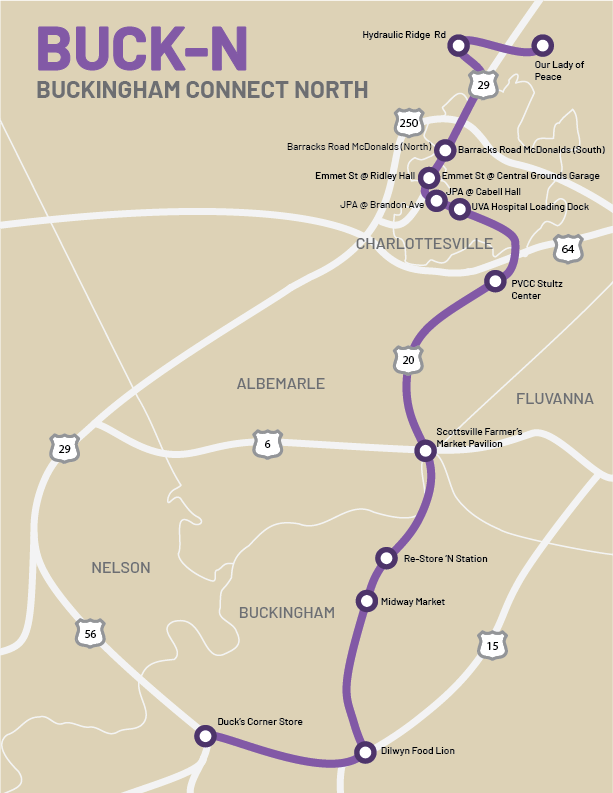 Buckingham North CONNECT route